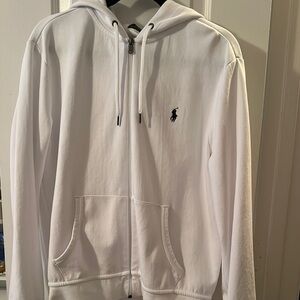 Unisex relax fit Polo by Ralph Lauren White Sweater size M